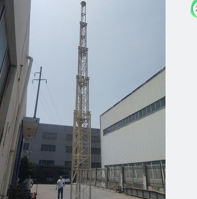 30m Self Supporting Tower Cell On Wheels Telescopic Tower 100ft