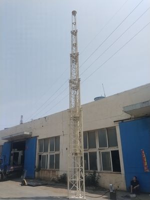 100ft Alu Tower Guyed Telescopic Tower Cell On Wheels Tower