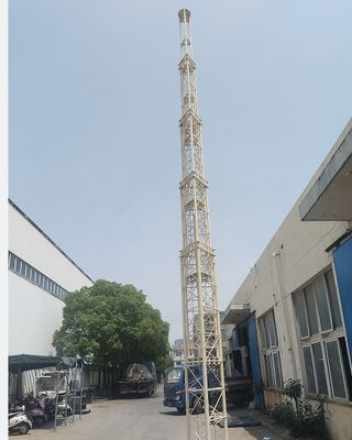 120ft Telescopic Guyed Tower Steel Tower Telecopic 40m Cell On Wheels Tower