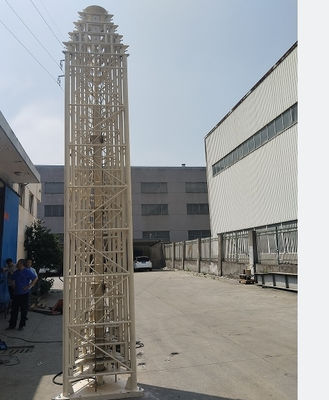 120ft Telescopic Guyed Tower Steel Tower Telecopic 40m Cell On Wheels Tower