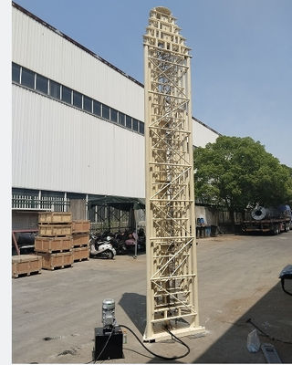 Portable Static Lattice Telescopic Tower 25m Customizable Height High Payload