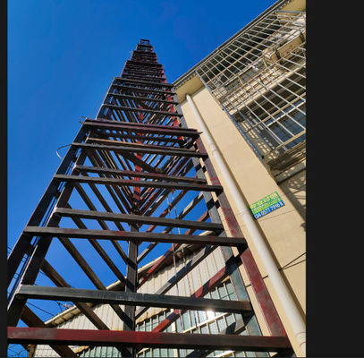 30m Lattice Tower Portable Galvanized Telescopic Heavy Light Tower with 500kg Max Load
