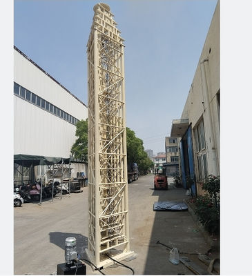 30m Lattice Tower Portable Galvanized Telescopic Heavy Light Tower with 500kg Max Load
