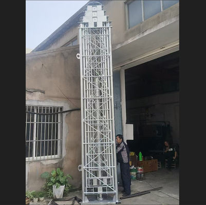 20m Retractable hand crank Tower Cell On Wheels Tower Portable Cell Station Telecom Tower