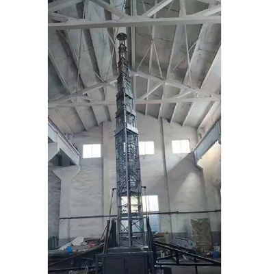 20m Tower Telescopic Fast Deployment Trailer Tower With Shelter Cell On Wheels COW Telecom Tower