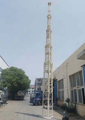Portable Static Lattice Telescopic Tower 25m Customizable Height High Payload