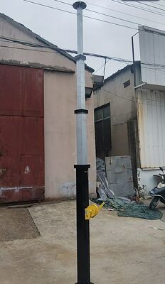 manual telescopic mast hand crank up light tower mast 9m 30ft