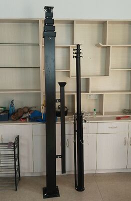 Antennenmast mit Handschub-Stiel Teleskop-Stiel 12m Leichtgewicht 40ft